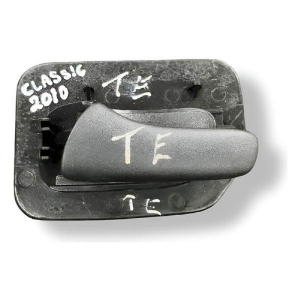 Maçaneta Interna Traseira Esquerda Gm Classic 2010 90431363 Prateado Traseira