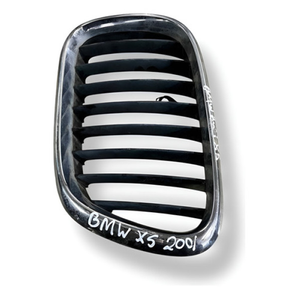 Grade Parachoque Dianteira X5 2001 2002 2003 138247673 - Preto - Ambos Lados