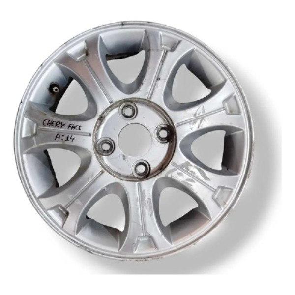Roda Avulsa Ferro Aro 14 Chery Face - Original 5 Furos Prateado