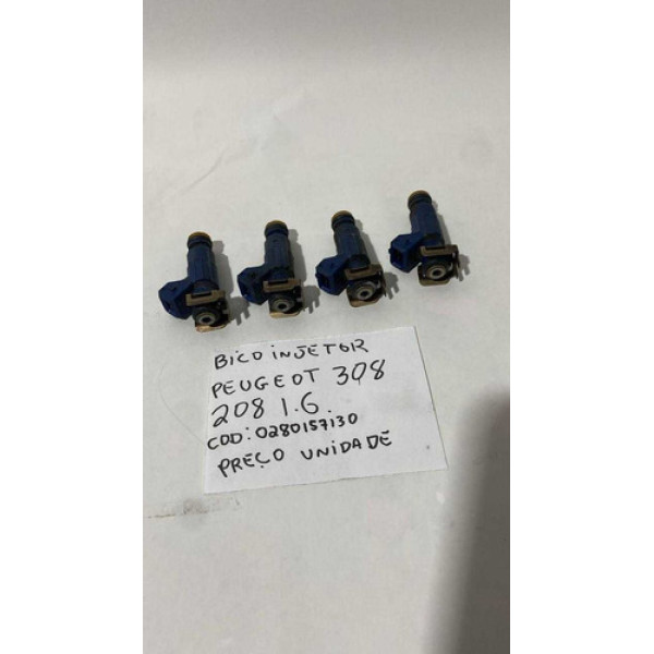 Bico Injetor Peugeot 308 1.6 0280157130 Preço Por Unidade 