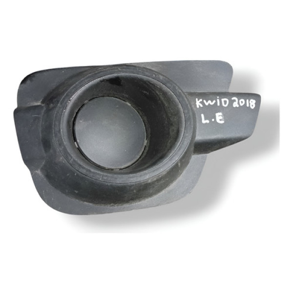 Grade Moldura Milha Lado Esquerdo Renault Kwid 2018 05028095 Preto Esquerdo