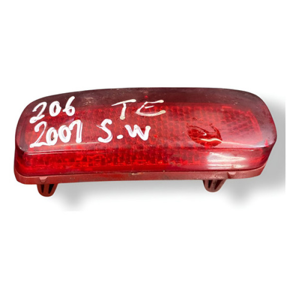 Refletor Parachoque Traseiro Esquerdo Peugeot 206 Sw 2007 - Vermelho