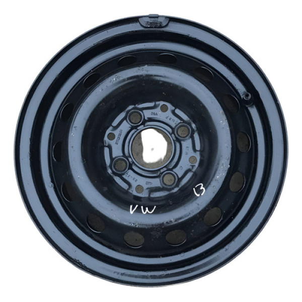 Roda De Ferro Volkwagen Aro 13 Preto