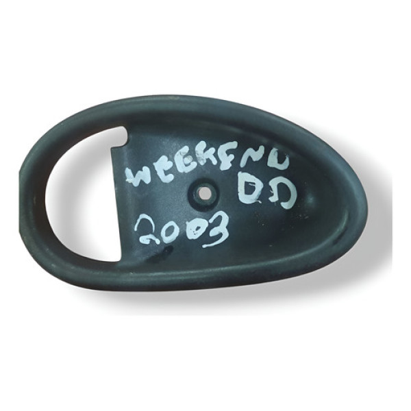 Acabamento Maçaneta Interna Dian Direita Palio Weekend 2001  Preto Dianteira