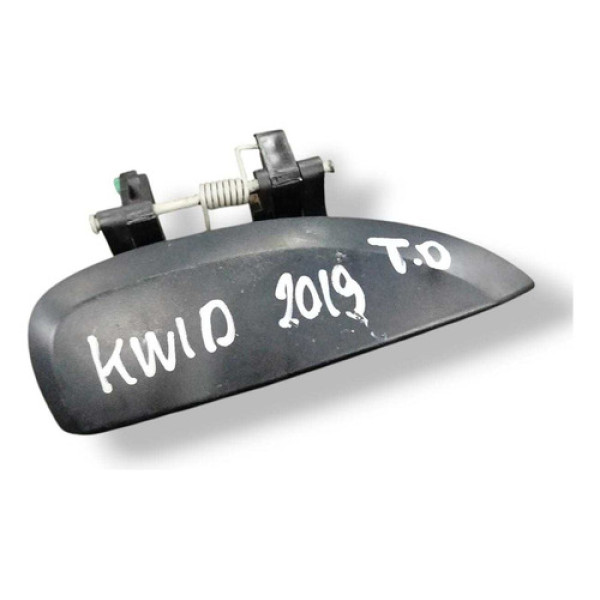 Maçaneta Externa Traseira Direita Renault Kwid 2019 2020 Preto Traseira