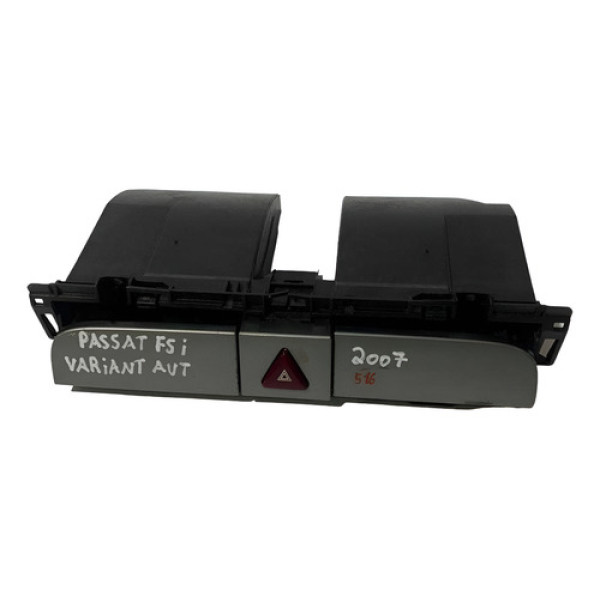 Porta Objeto Botão Pisca Alerta Passat Fsi 2007 3c0858407 - Preto