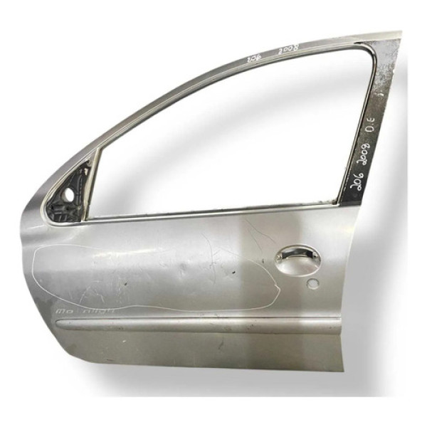 Porta Dianteira Esquerda Peugeot 206 Sw 2008 A 2010 Detalhe Dianteira Esquerda Prateado