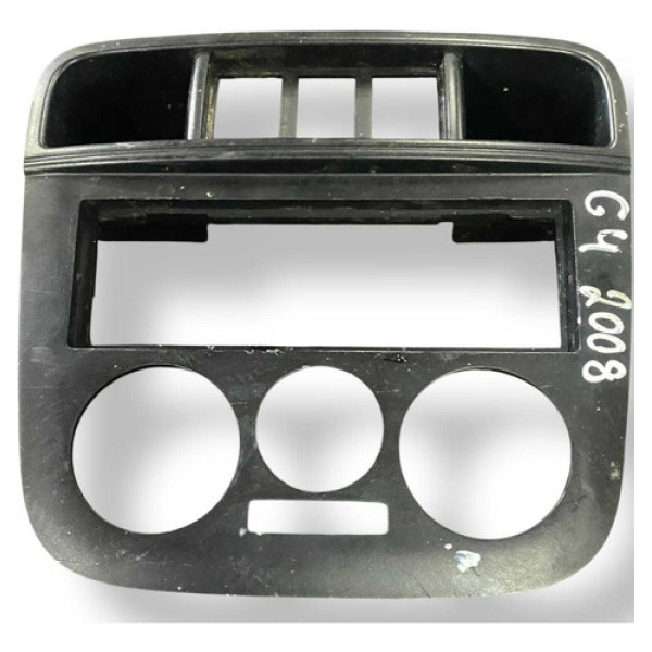 Moldura Painel Central Volkswagen Gol G4 2008 2009 5w0858061 Preto