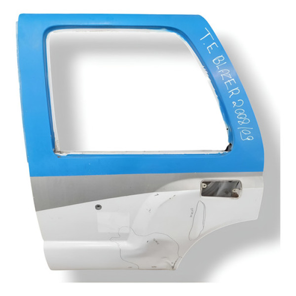 Porta Traseira Esquerda Chevrolet Blazer 2.4 2008 (detalhe) Traseira Esquerda Branco