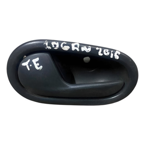  Maçaneta Interna Traseira Esquerda Renault Logan  1.6 2016  Preto Traseira