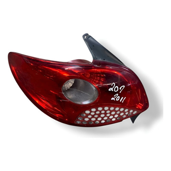 Lanterna Traseira Esquerda Peugeot 207 2011 2012  0262150 - Esquerdo/motorista - Vermelho