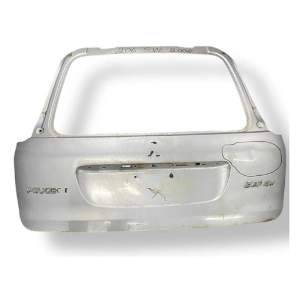 Tampa Traseira Porta Malas Peugeot 206 Sw 1.4 2008 - Detalhe Prateado