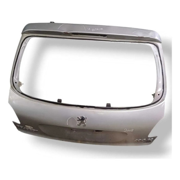 Tampa Traseira Porta Malas Peugeot 206 - 2008 2009 Detalhe Prateado