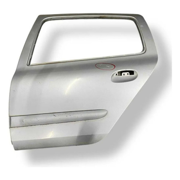 Porta Traseira Esquerda Renault Clio 2007 2008 Detalhe Traseira Esquerda Prateado