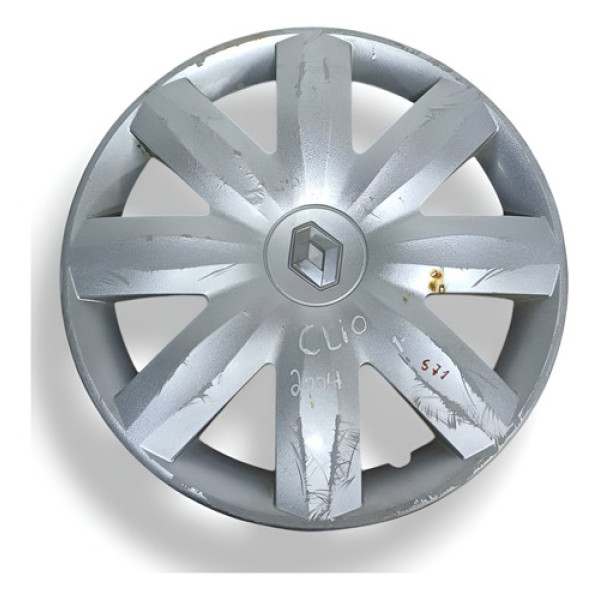 Calota Roda Aro 14 Renault  Clio 1.0 2004/2007 =1 8200453176 Cinza