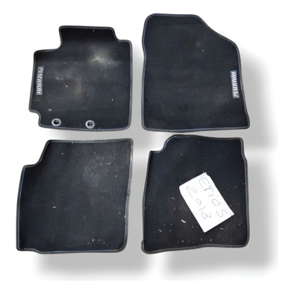 Jogo Tapete Borracha Toyota Etios 2018 2019 2020 Preto