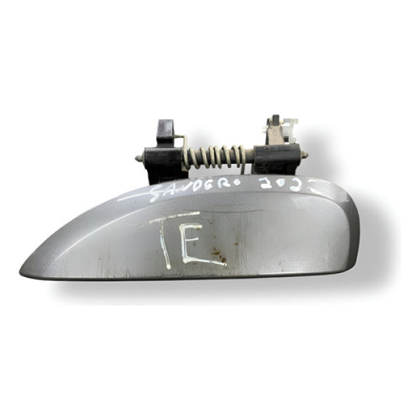 Maçaneta Externa Traseira Esquerda Renault Sandero 2021 Cinza Traseira