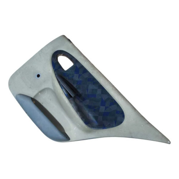 Forro Porta Traseira Direita Megane 1.6 1998/1999 7700832017 Cinza Claro Com Detalhe Em Azul Escuro