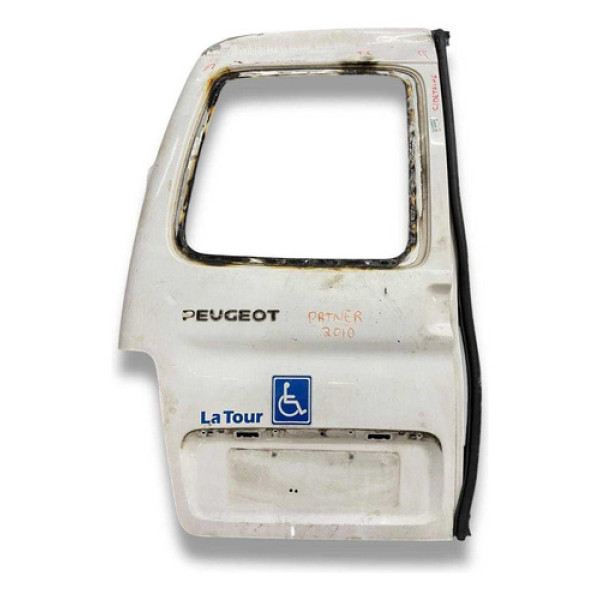 Porta Tras Esquerda C/detalhe S/vidro Peugeot Partner 2010 Traseira Esquerda