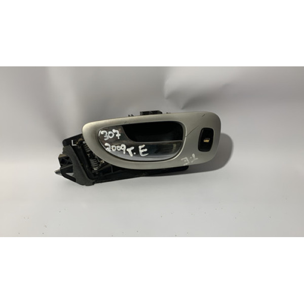 Maçaneta Interna Traseira Esquerda Peugeot  307 2010 Traseira