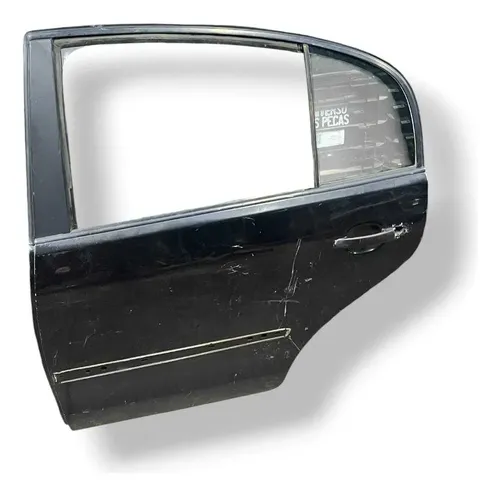 Porta Traseira Esquerda Volkswagen Polo 2008 2009 2010 Traseira Esquerda Preto