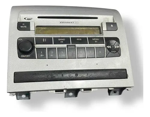 Frente Moldura Modulo Radio Fiat Siena 2005 2006 100169478 Preto