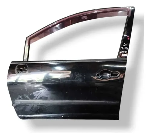 Porta Dianteira Esquerda Nissan Tiida 2008 2009 2010 2011 Dianteira Esquerda Preto