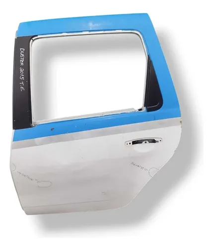 Porta Traseira Esquerda Renault Duster 2015 2016 Com Detalhe Traseira Esquerda Branco