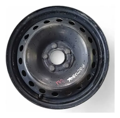 Roda Ferro Aro 16 Fiat Toro 2016 2017 2018 2019 2020 Preto