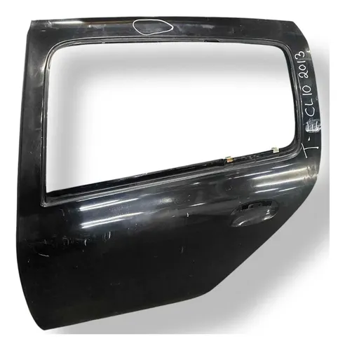 Porta Traseira Esquerda Renault Clio 1.0 2011 2012 Detalhe Traseira Esquerda Preto