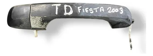 Maçaneta Externa Traseira Direita Ford Fiesta 2003 2004 2005 Prateado Traseira