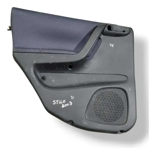 Forro Porta Traseira Esquerda Fiat Stilo 1.8 2003 2003 2004 Preto (revestimento Em Tecido Azul Escuro Na Parte Superior)
