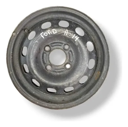Roda Ferro Aro 14 Ford Ka Fiesta Logus Ecosport Courier Preto