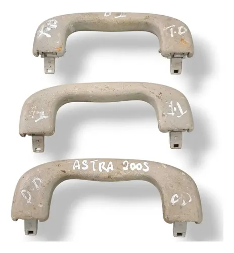 Kit Trio Alças Puxadores Teto Chevrolet Astra 2004 2005 2006 Bege