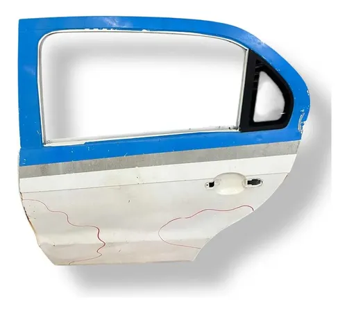 Porta Traseira Esquerda Volkswagen Voyage 2014 2015 Detalhe Traseira Esquerda Preto